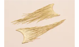 Colgante Fleco para Collar 50*145mm / Bases de Collares de Latón / Zamak
