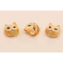 Entrepieza Cabeza Gato Beige 13*13*8mm Esmaltada / Cuentas Metálicas de Latón / Zamak