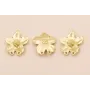 Colgante Flor 2 arandelas 22mm Oro Mate / Cuentas Metálicas de Latón / Zamak