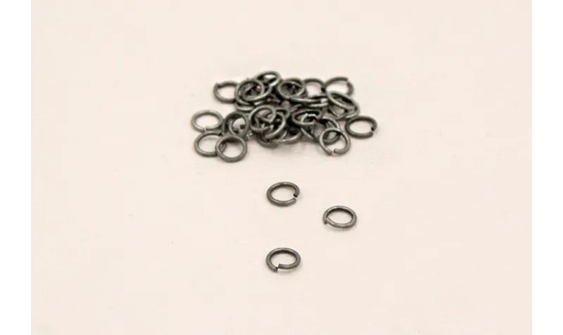 ARANDELA RED.4mm diámetro * 0,8 PLATA VIEJA / Arandelas de Latón / Zamak