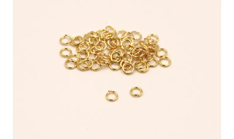 Arandela Acero Inox 0,4mm grosor 2,5mm diam Dorada