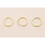 Anilla 8mm Dorado Mate / Arandelas de Latón / Zamak