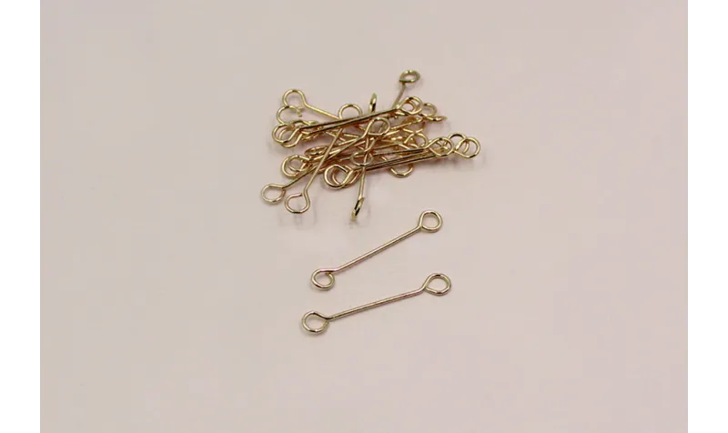 Alfiler Acero Inoxidable 24mm Dorado