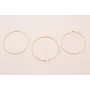 CRIOLLA HILO REDONDO 45MM ORO MATE / Base Pendientes