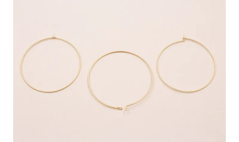 CRIOLLA HILO REDONDO 45MM ORO MATE