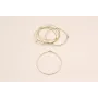 CRIOLLA HILO REDONDO 45MM ORO MATE / Base Pendientes
