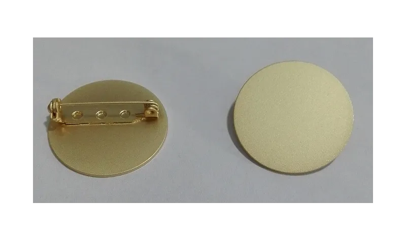 Broche Disco 25mm Oro Mate