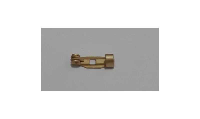 broche 13mm 1 agujero oro mate / Broches de Latón / Zamak
