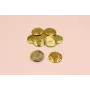 Pieza para broche de 25mm diámetro Latón  / Broches de Latón / Zamak