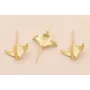 Broche Mata Raya 44*33mm Oro Mate / Broches de Latón / Zamak