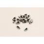 Cierre cadena Bolas 1,5mm Plata vieja 6mm long / Cierres de Latón / Zamak