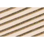 Cadena Strass cristal de 3*1,5mm Negro / Cadenas de Latón / Zamak