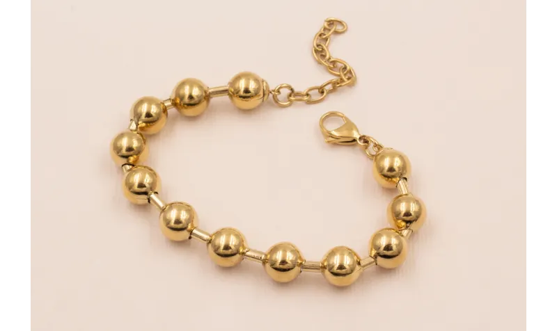 pulsera completa 170+40 bola 8mm St / Bases de Pulseras de Acero Inoxidable