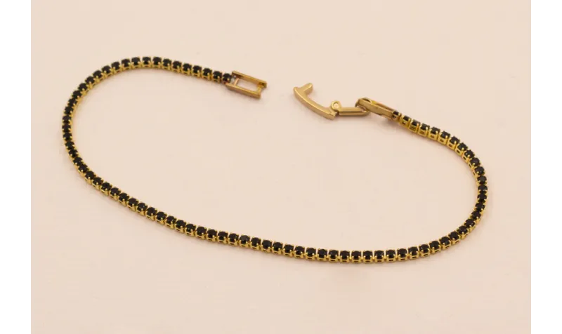 Pulsera Hecha 170mm strass 2mm Colo / Bases de Pulseras de Latón / Zamak