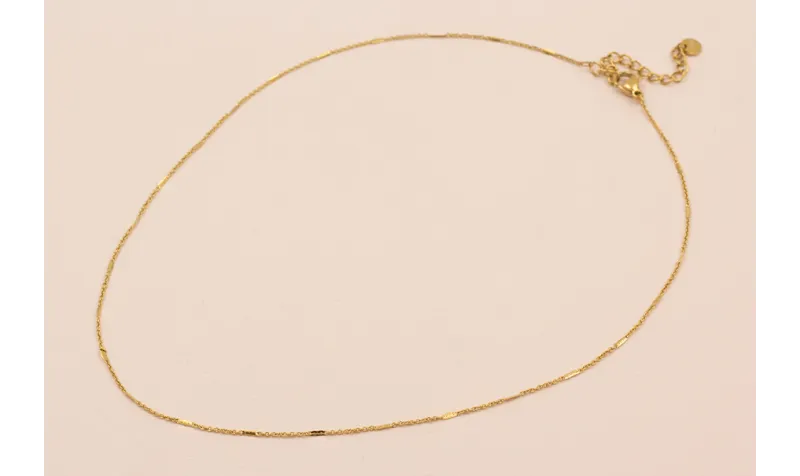 Collar 36+5cms con chapita  Acero I / Bases de Collares de Acero Inoxidable