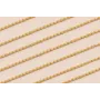Cadena de tira de 0,8mm Acero Ino. 316L Oro / Cadenas de Acero Inoxidable