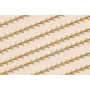 Cadena Listones de 7mm Turquesa y Rojizo / Cadenas de Latón / Zamak