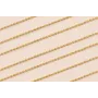 Cadena Micro Bola 0,8mm Oro Mate / Cadenas de Latón / Zamak