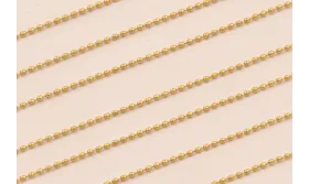 Cadena Micro Bola 0,8mm Oro Mate / Cadenas de Latón / Zamak