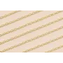 Cadena Eslabón Plano 4*2mm Oro Mate / Cadenas de Latón / Zamak
