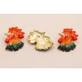 Pareja Pendientes Cabeza Gallina esmaltada 40*30mm / Base Pendientes