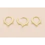 Pendiente Gota 3 anillas 16*12mm OroMate / Base Pendientes