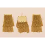 Perno Doble Fleco cadenas 20*45mm Oro Mate / Base Pendientes 