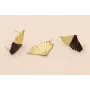 Perno doble triangulo plisado 30*15 Negro Mate / Base Pendientes 