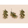 Perno Coral 23*12mm Verde Mate / Base Pendientes 