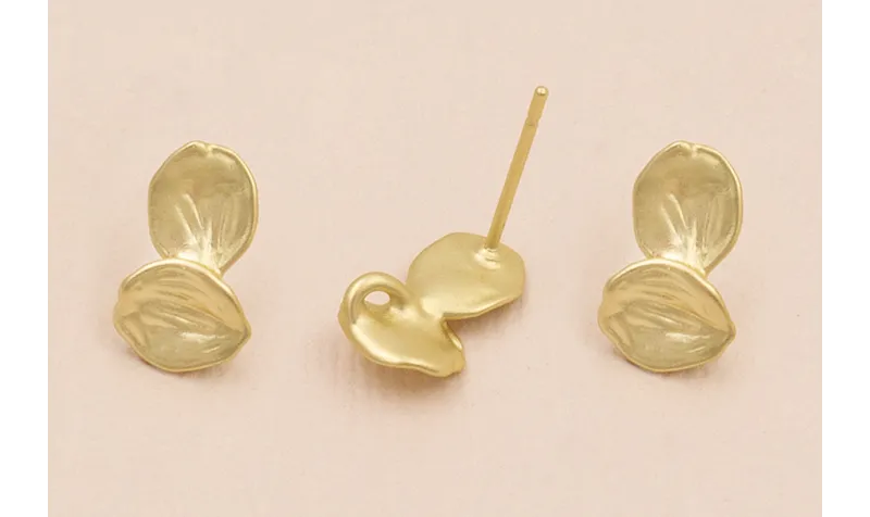 Perno doble hoja 12*7mm Oro Mate