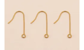 Pendinete gancho 30mm Acero Inox. 316L / Base Pendientes 
