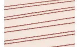 MicroDriza 0,9mm Rosa, granate y oro / Hilos y Cordones, Algodón / Símil