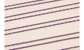 MicroDriza 0,9mm Lila, cardenal y oro / Hilos y Cordones, Algodón / Símil