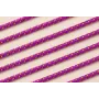 Cordón de 3mm Morado con hilo dorado / Hilos y Cordones, Algodón / Símil