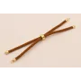 Cordón de 3mm Preparado para Pulsera color Marrón / Hilos y Cordones, Algodón / Símil