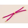 Cordón de 3mm Preparado para Pulsera color Fuxia / Hilos y Cordones, Algodón / Símil