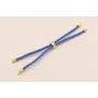 Cordón de 3mm Preparado para Pulsera color Azul / Hilos y Cordones, Algodón / Símil