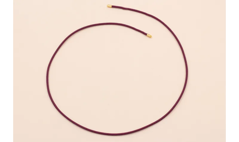 Cordón de 2mm Magnético Morado 51 cms / Hilos y Cordones, Algodón / Símil