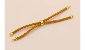 Cordón de 3mm Preparado Mostaza claro / Hilos y Cordones, Algodón / Símil