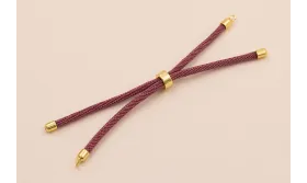 Cordón de 3mm Preparado color Morado / Hilos y Cordones, Algodón / Símil