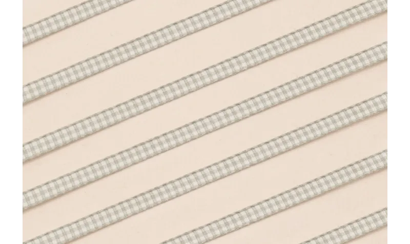 Lazo de Mini Vichy 5mm cuadros Grises