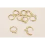 Cierre Aro 13mm diámetro Baño Oro 18K-3 micras / Cierres de Baño Oro 3 Micras 18K