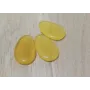 Lámina Irregular cristal africado 30*20mm Amarillo /Cuentas de  Cristal 