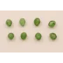 Piedra Facetada Ovalara 5*4mm Verde / Semipreciosas de 