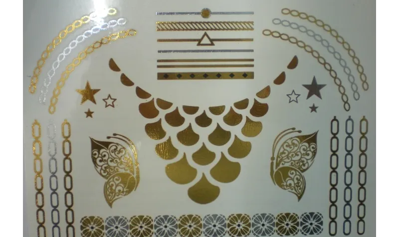 Plancha tatuajes 21*15 / Accesorios bisutería
