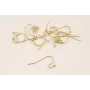 Pendiente gancho 22*12*7mm Baño Oro 18K -3 micras / Base Pendientes