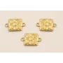 Pieza Baldosa Bilbao 9*9 Plata 925 + Oro 18k 3 M. / Cuentas Metálicas de Baño Oro 3 Micras 18K