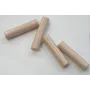 Tubo cristal Esmaltado 30*7mm Rosa viejo /Cuentas de  Cristal