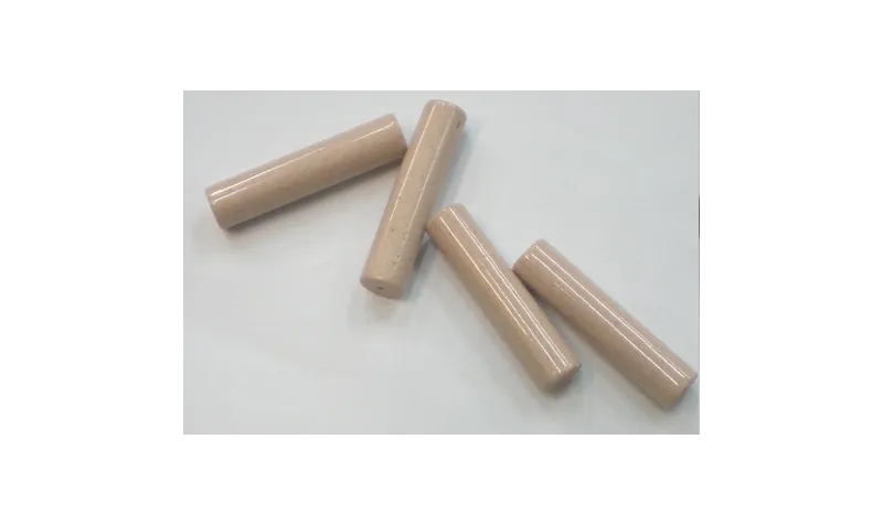 Tubo cristal Esmaltado 30*7mm Rosa viejo /Cuentas de  Cristal