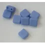 Tila 6*6mm Opaco Silk Azul /Cuentas de  Cristal